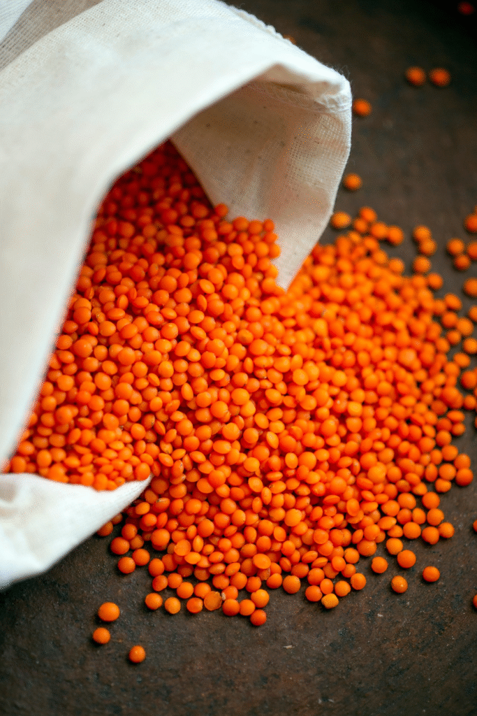 Red lentils
healthy food